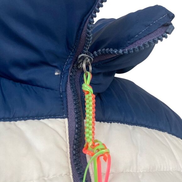 EPIC Vintage 1970s Rainbow Striped Down Puffer Coat Jacket - Picture 16 of 16